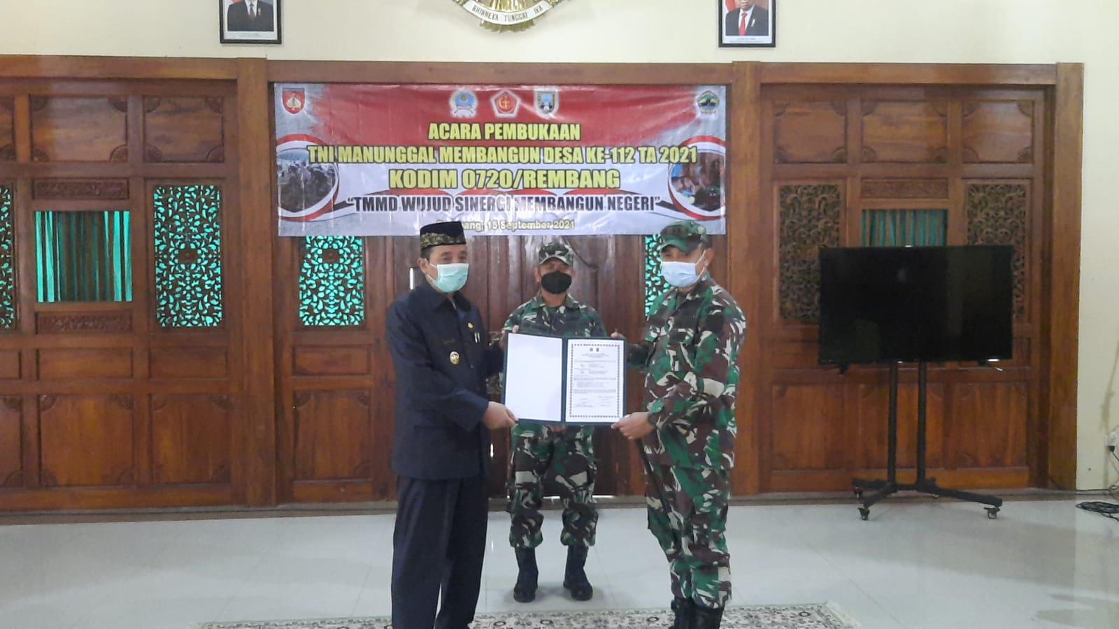 Melalui TMMD Reguler ke-112 Tahun 2021, Kodim 0720/Rembang Sasar Desa Trembes